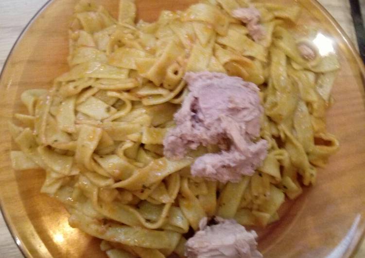 Nidos de pasta espinacas con atún Receta de mary Ingredientes 100