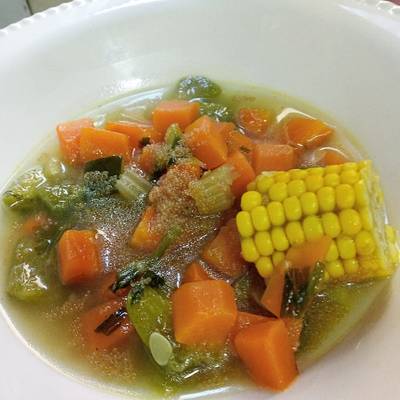 Sopa de verduras y amaranto: sin gluten, vegana y bien nutritiva Receta de  Cynthia (Peti)- Cookpad