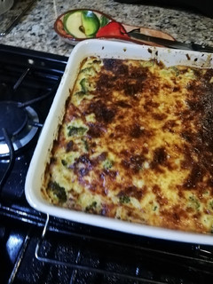 Una foto de Quiche de brócoli con tocino