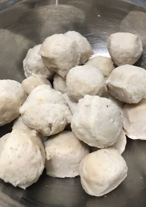Foto resep Bakso ayam tanpa baking powder