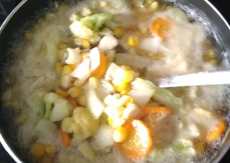 Cara Gampang Menyiapkan Sup jagung bumil yang Enak Banget
