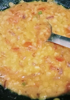 A picture of Tuvar daal fry.