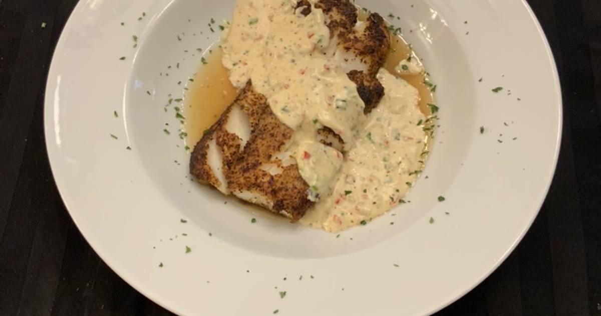 Grilled Cod with a Spicy Cream Sauce Recipe by fenway Cookpad