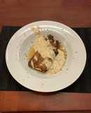 Grilled Cod with a Spicy Cream Sauce