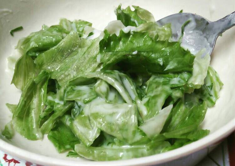 Steps to Prepare Quick Easy Breakfast with lettuce