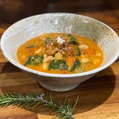 Ribollita - rich man's poor man's soup A picture of Ribollita - rich man's poor man's soup.