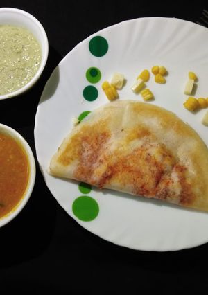 A picture of Cheese corn dosa.