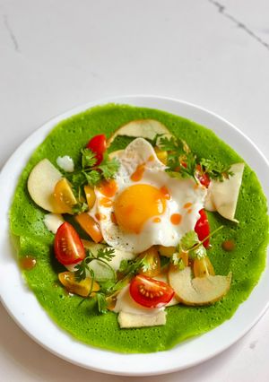 Hình của món Spinach pancake (bất bại).