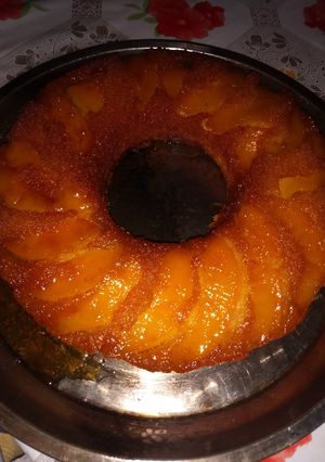 Una foto de Torta de durazno🍑