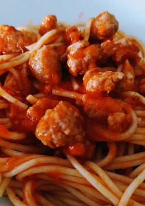 Una foto de Spaghetti estilo mi suegra