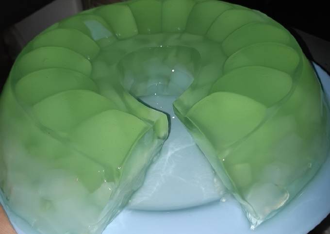 Puding melon natadecoco simple