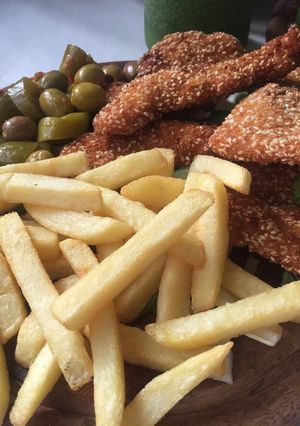 صورة لوصفة شنيتسل وشيبس