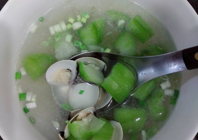 絲瓜蛤蠣湯（簡單料理）（快速料理） 食譜成品照片