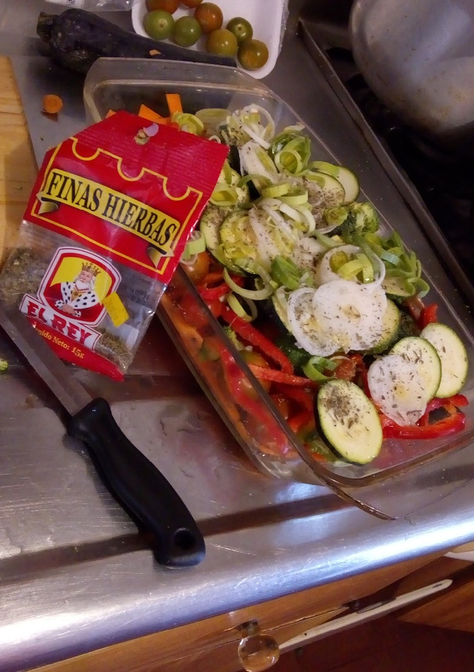 Una foto de Verduras al horno