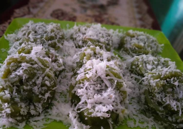 resep cara bikin Ongol-ongol rasa pandan