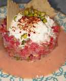 Tartar de tomate con stracciatella