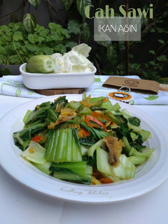 Foto resep Cah Sawi Ikan Asin