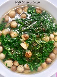 Hình của món Canh Cải Xoong Nấu Nấm(Chay).
