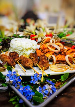 A picture of Mixed bar b q platter.
