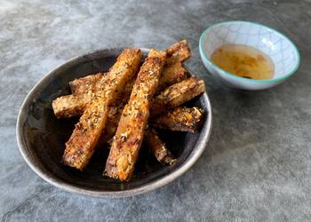Easiest Way to Prepare Delicious Tofu chips with plum sauce