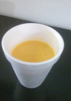 Una foto de Nieve de mango casera
