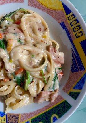 Foto resep 67. Pasta creamy with spinach