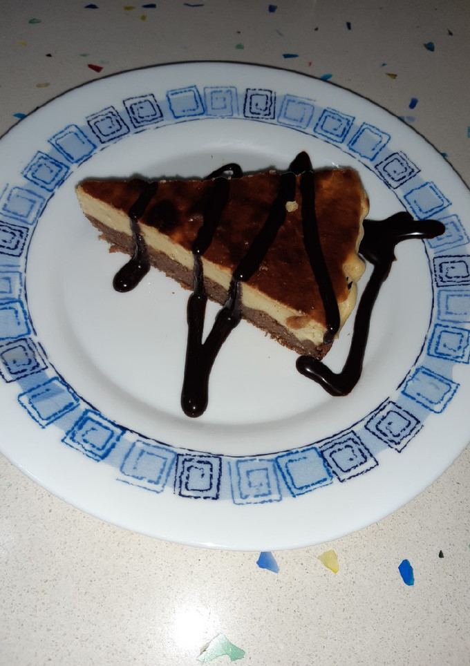 Una foto de Cheesecake choco-turrón Fit