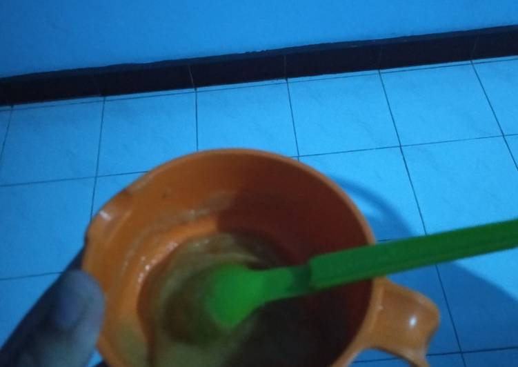 Nasi tim kaldu sapi dan labu (mpasi 6 month)