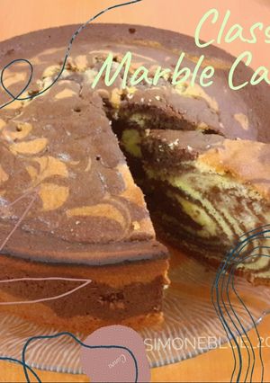 Foto resep Classic Marble Cake (non keto)
