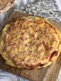 🥧 Tarta de jamón y queso con masa de papa 🥔