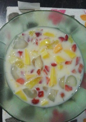 Foto resep Es siwalan warna warni