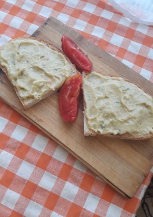 O poză a rețetei Salată de vinete și dovlecel cu maioneză.