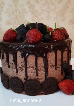 عکسی از دستور کیک شیفون شکلاتی