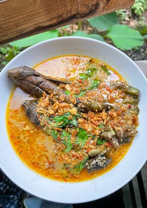 Foto resep Terong Bakar Kuah Santan