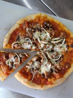 Foto resep Chiken mushroom pizza with tomato Concase