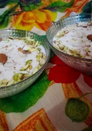 A picture of Kheer (rice pudding).