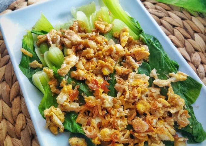 Resep Cah Pokcoy Telur Saus Bawang DEBM Anti Gagal