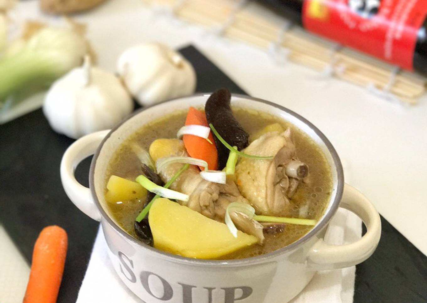 Sup Ayam Kampung Saus Tiram