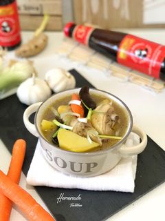 Foto resep Sup Ayam Kampung Saus Tiram