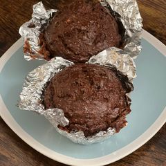 A picture of Healthy sugarless Dry fruit chocolate cake.