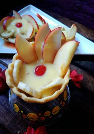 ফ্রুট কাস্টার্ড টার্ট (fruit custard tart recipe in Bengali) রেসিপির প্রধান ছবি