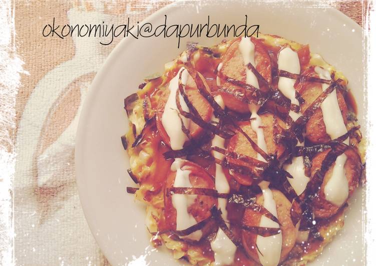 Okonomiyaki tanpa tepung