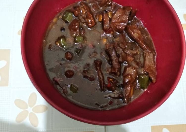 Beef teriyaki sederhana