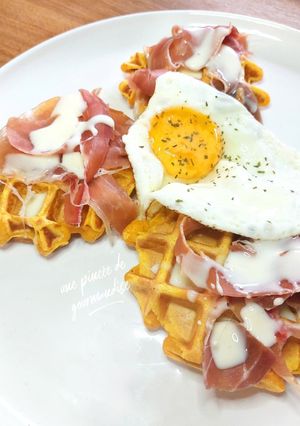 Une photo de Gaufre carotte potiron