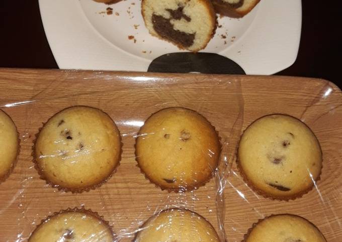 Recipe of Perfect Zebra cup cakes