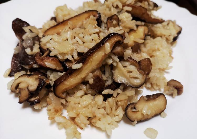 Arroz "Aproveitado" com Cogumelos Shitake