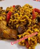 Fideos con conejo