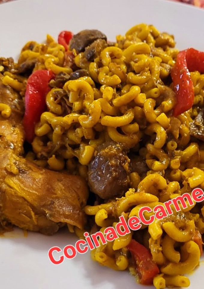 Una foto de Fideos con conejo