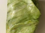 A picture of stuffed leaf vegetable bell pepper