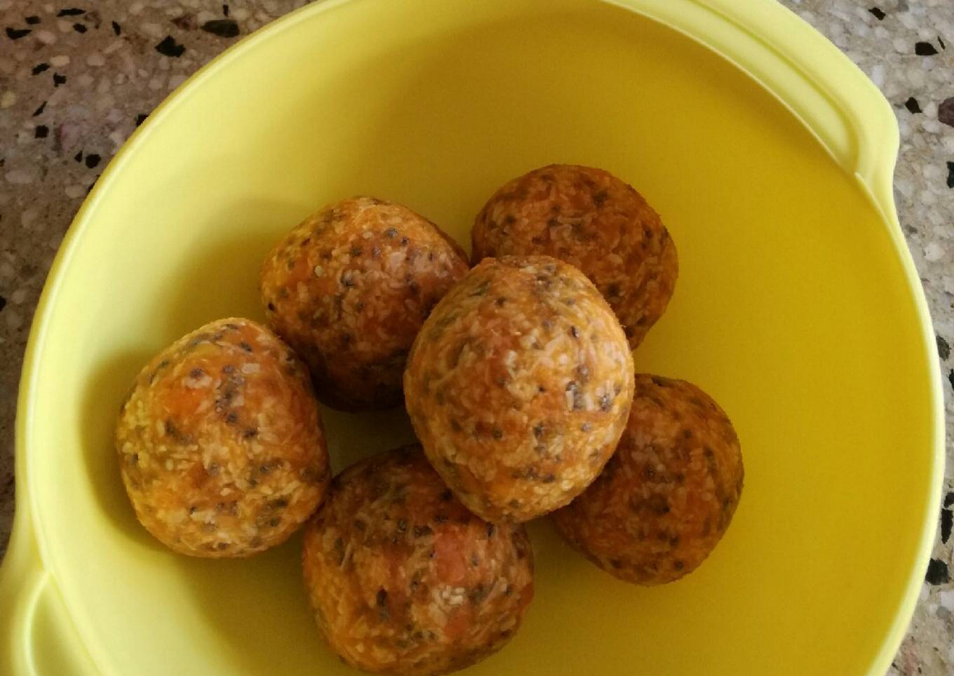 Trufitas de calabaza, coco y chía 😋
